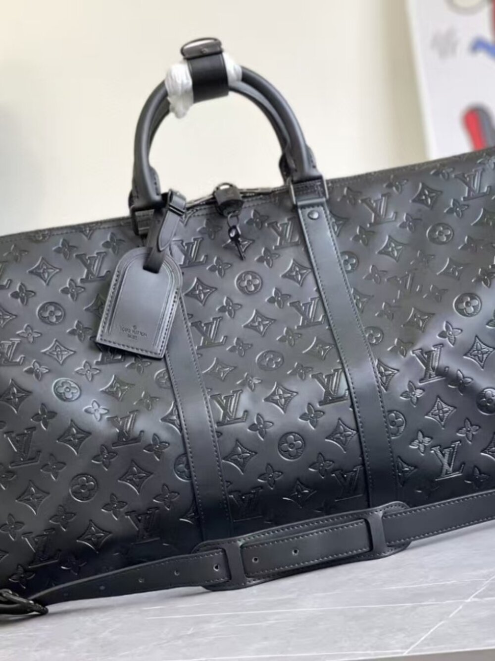 Louis Vuitton Keepall 50 Monogram Shadow Leather - Picture 2 of 9